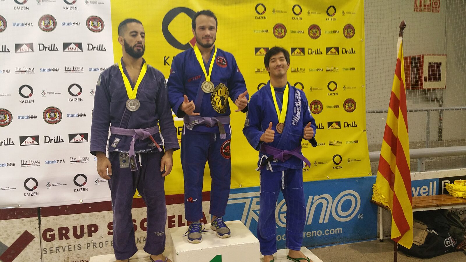 Podium de compétition, Catalogne, 2015